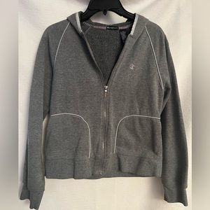 Gray zip up hoodie